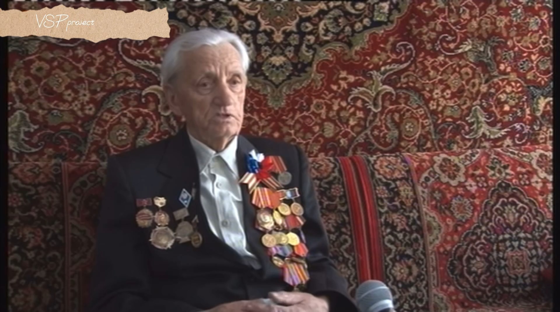 Команда проекта «Воспоминания солдата победы» посетила ветерана ВОВ Александра Семеновича